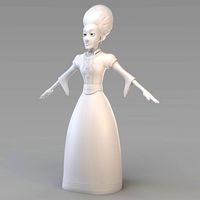 cartoon old princess