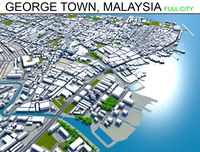 george town penang city island malaysia 30km