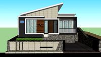 DESIGN RUMAH TINGGAL 1 LANTAI KONTUR