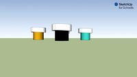 Modelo 3D Frascos de Tempera Tecnología 2021