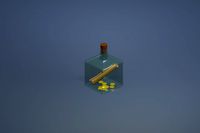 bottle with a note