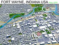 fort wayne city united states 50km