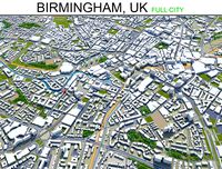 birmingham city uk 50 km