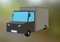 lowpoly cargo vehicle