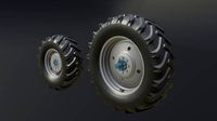 set of wheels for mtz 1221 tractor assembly