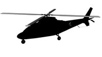 lowpoly hirundo a109 helicopter