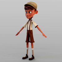 cartoon newsboy