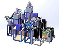 automatic brazing process assembly equipment for heating disk