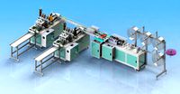 full set of drawings of automatic one drag two plane mask machine