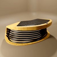 reseption curved design table
