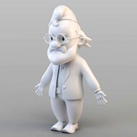 cartoon old gnome