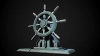 stylized ship helm