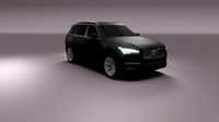 volvo xc90 suv lowpoly