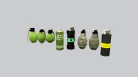 grenades low poly