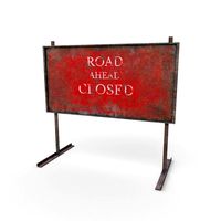 warning road signs - pbr