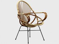 diamond rattan armchair wend studio