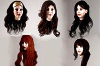 set woman hairstyle 5 types