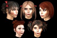 set woman hairstyle 5 types