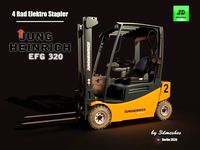 jungheinrich efg320 4 tire electro forklift