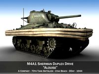m4a1 sherman - duplex drive - alouise