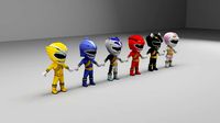 mini power rangers