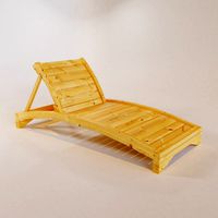 garden chaise longue made of wood