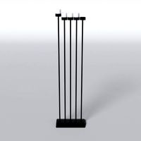 black menorah 5 candles