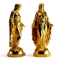 virgin mary statue 3d