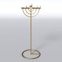 copper menorah 7 candles
