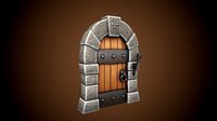 stylized castle door - tutorial included
