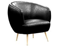souffle chair unruched bubbly black by kelly wearstler