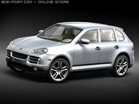 Porsche Cayenne S 2008 3D Model