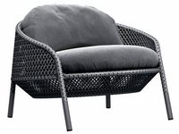 ahnda lounge chair graphite dedon