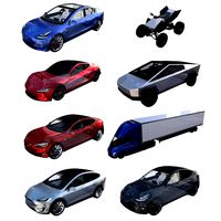 full tesla 2020 vehicle lineup with interiors and chassis