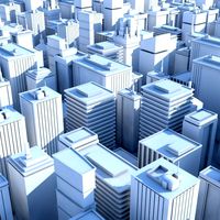 19 low poly buildings s