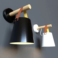 wooden wall lamp
