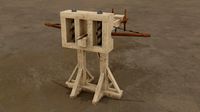lowpoly roman ballista