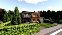 3d family house model