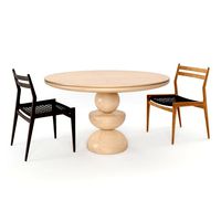 woven rope chair by table dining