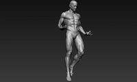 male full body sculpt pose 1