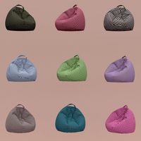 lot of nine beanbags checker colored