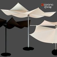 round garden umbrella
