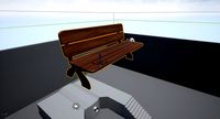 bench dark walnut