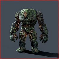 Elemental Golem - Rock Green -