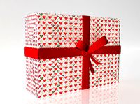 Gift box Free 3D model