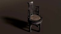 Chinese Wooden Chair Antique Furniture Circular