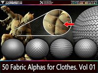 50 Fabric Alphas for Clothes Vol 01