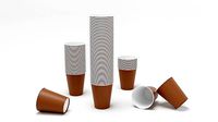Paper cup hot drink realistic model