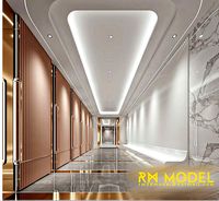 MAX-I-22-06-0350 Contemporary hotel lobby corridor design