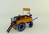 old carriage 3d